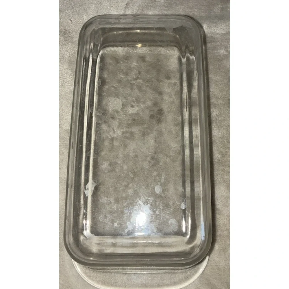 Glass Baking Dish‎ Lasagna Casserole Rectangle  8x5x3 1 qt Clear